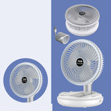 USB Foldable Table Fan Wall